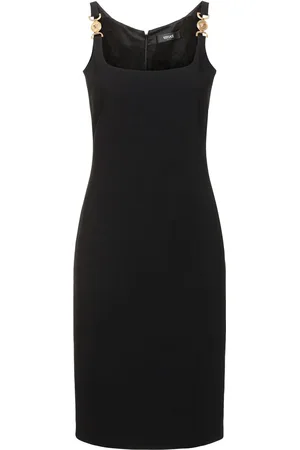 VERSACE Vestito Midi In Cady Stretch