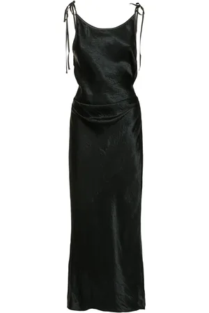 Acne Studios Vestito Midi Dayla In Raso