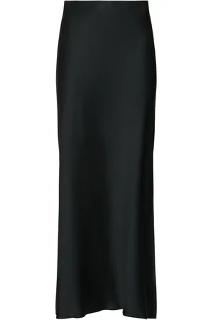 Brunello Cucinelli Gonna Lunga In Cady Con Spacco
