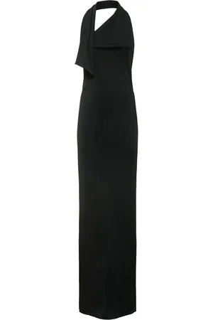 Khaite Vestito Lungo Roza In Interlock Di Viscosa