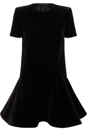 VALENTINO Vestito In Velluto A Maniche Corte