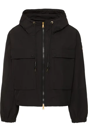 Moncler Giacca Sauvan In Misto Cotone Con Cappuccio