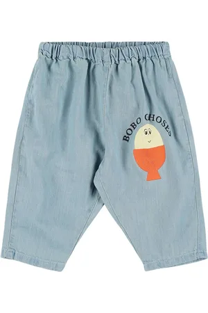 Bobo Choses Pantaloni In Denim Di Cotone
