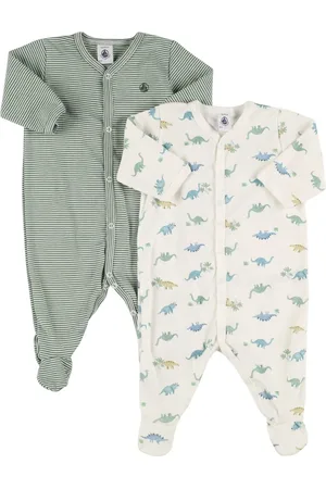 Petit Bateau Set Di 2 Tutine In Jersey Di Cotone