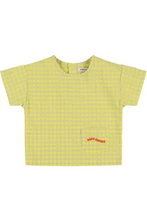 Bobo Choses Camicia In Misto Cotone Gingham