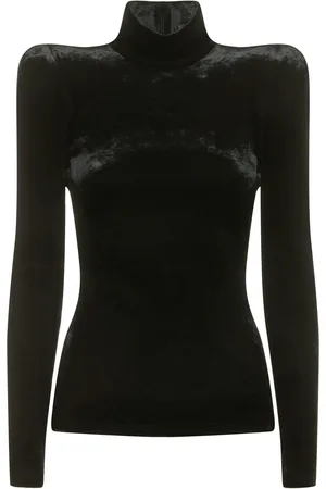 Balenciaga Top Collo Alto In Misto Viscosa