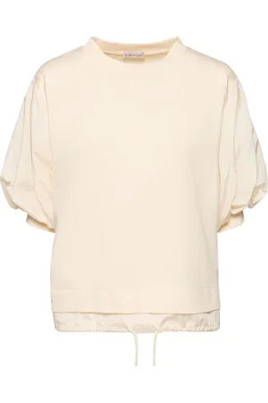 Moncler T-shirt In Cotone Con Maniche A Sbuffo