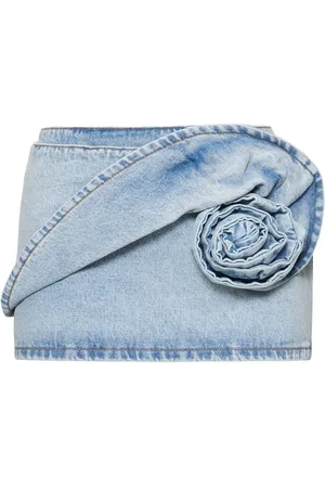 MAGDA BUTRYM Minigonna In Denim / Dettaglio Rosa