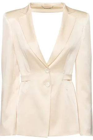 Alberta Ferretti Giacca Monopetto Sartoriale In Raso