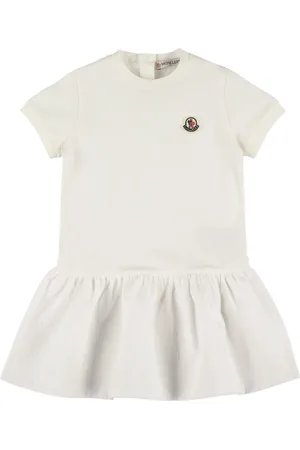 Moncler Vestito In Jersey Di Cotone Stretch