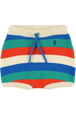 Bobo Choses Shorts In Maglia Di Cotone A Righe