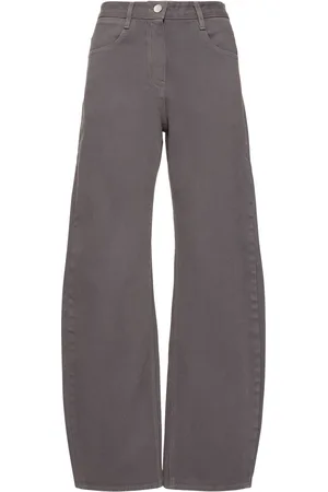Low Classic Jeans Ampi In Cotone