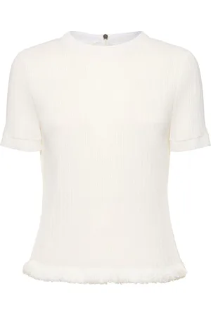 Msgm Top A Maniche Corte A Costine