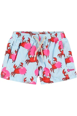 MC2 SAINT BARTH Shorts Mare In Nylon Stampa Big Babol Crab