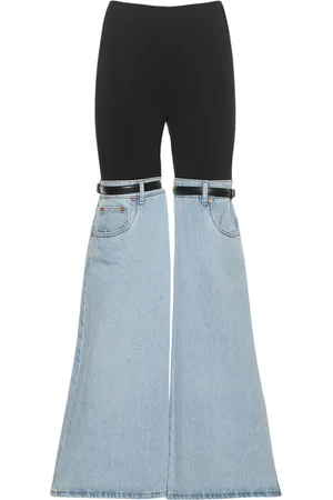 COPERNI Pantaloni Hybrid In Jersey E Denim