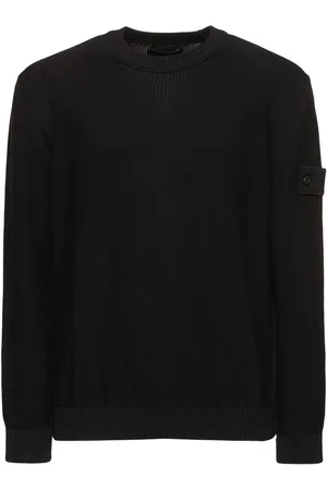 Stone Island Felpa Girocollo In Cashmere E Cotone