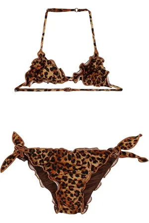 MC2 SAINT BARTH Bikini Con Stampa Leopard