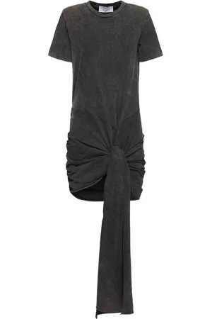 GIUSEPPE DI MORABITO Vestito In Jersey Di Cotone Drappeggiato