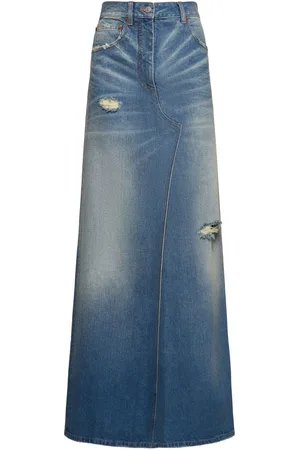 Maison Margiela Gonna Vita Alta In Denim