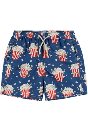 MC2 SAINT BARTH Shorts Mare In Nylon Stampa Popcorn