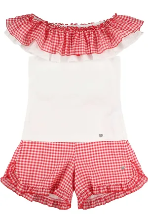 MONNALISA T-shirt E Shorts Con Ruches