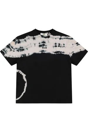 Msgm T-shirt In Jersey Di Cotone Stampato