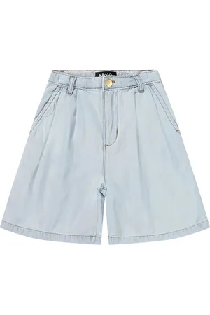 Molo Shorts In Denim Di Misto Cotone