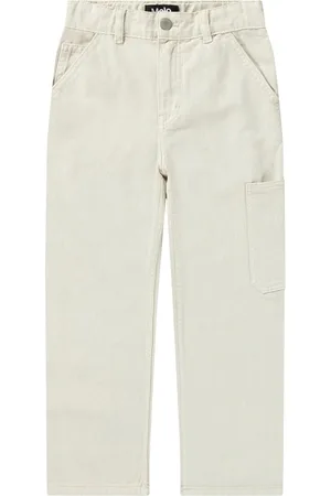 Molo Pantaloni In Gabardina Di Cotone
