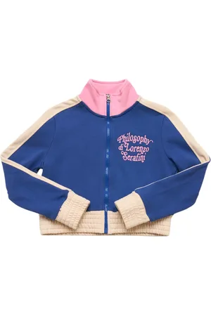 Philosophy Felpa In Cotone Color Block Con Zip