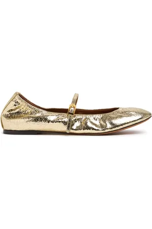 Lanvin Sandali Ballerina In Pelle Craclé 5mm