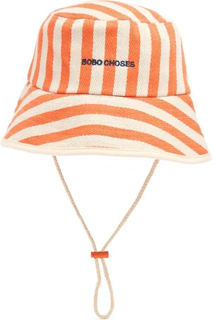 Bobo Choses Cappello Bucket In Cotone A Righe