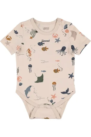Liewood Body In Jersey Di Misto Cotone Stampa Sea