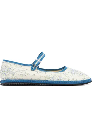 VIBI VENEZIA Scarpe Mary Jane Messina In Cotone 10mm