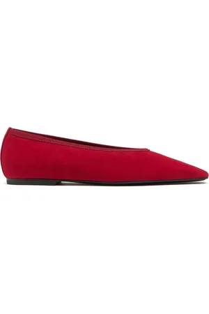 Totême Ballerine Minimalist In Pelle Scamosciata 10mm