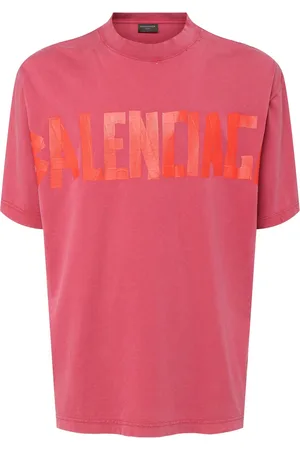 Balenciaga T-shirt Tape Type In Cotone Con Logo