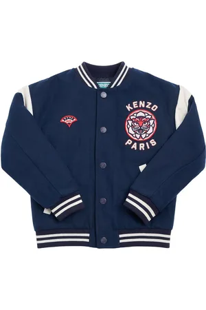 Kenzo Giacca Bomber In Poly Con Ricami