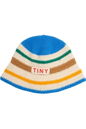 Tiny Cottons Cappello Bucket In Maglia Di Cotone A Righe
