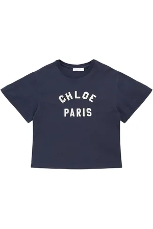 Chloé T-shirt In Cotone Con Ricami