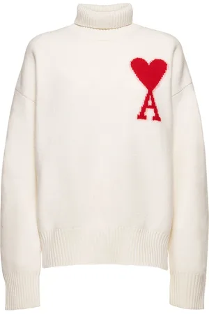 Ami Maglia In Lana Con Logo
