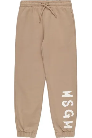 Msgm Pantaloni In Felpa Di Cotone