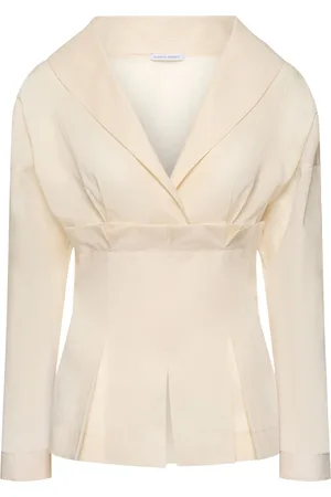 Alberta Ferretti Camicia In Organza Di Cotone Trasparente