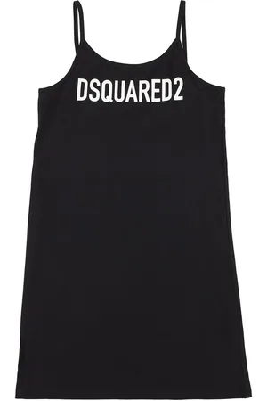 Dsquared2 Vestito In Jersey Di Cotone Con Logo
