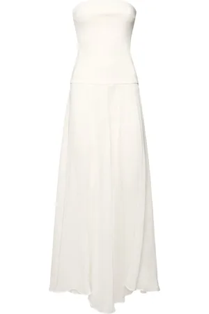 ESSE Vestito Senza Spalline Aire In Raso E Organza