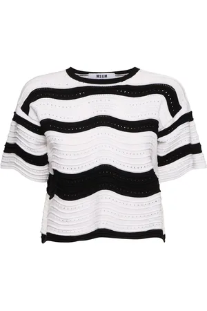 Msgm Top A Maniche Corte In Maglia