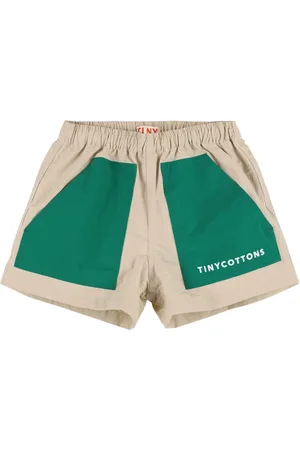 Tiny Cottons Shorts In Techno Gabardina