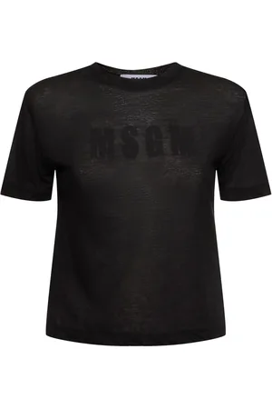 Msgm T-shirt In Jersey Con Logo
