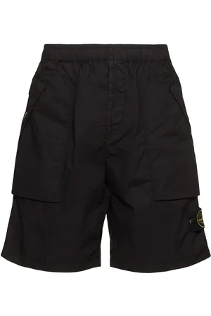 Stone Island Shorts In Misto Cotone / Patch Logo