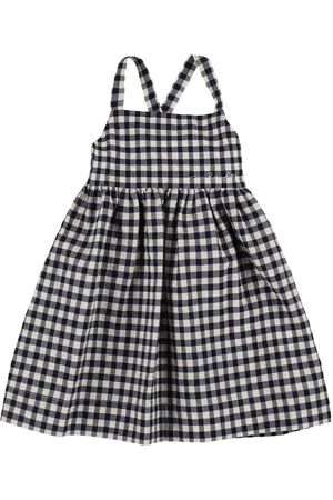 Il gufo Vestito In Cotone Seersucker Vichy