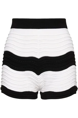 Msgm Bermuda In Maglia A Righe