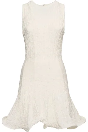 Msgm Vestito Increspato Senza Maniche